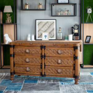 Royal palm 3+3 antique brown