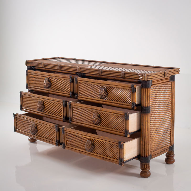 Coral Cove 3+3 Antique Brown